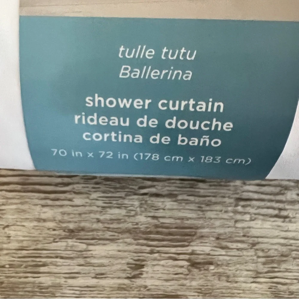 Ballerina Shower Curtain - Tulle Tutu - NWT! Adorable! Dream Factory